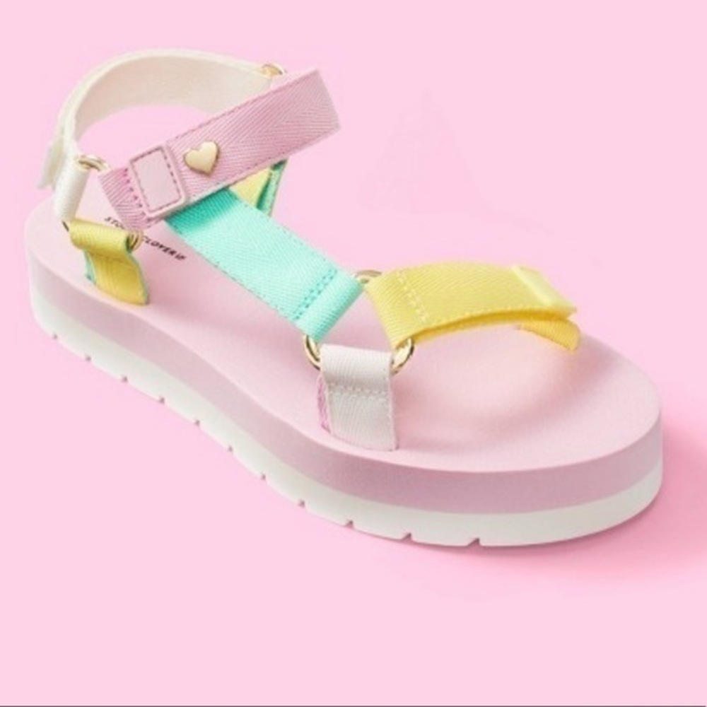 Sport Sandals - Stoney Clover Lane x Target Light Pink/Light Green/Light Yellow